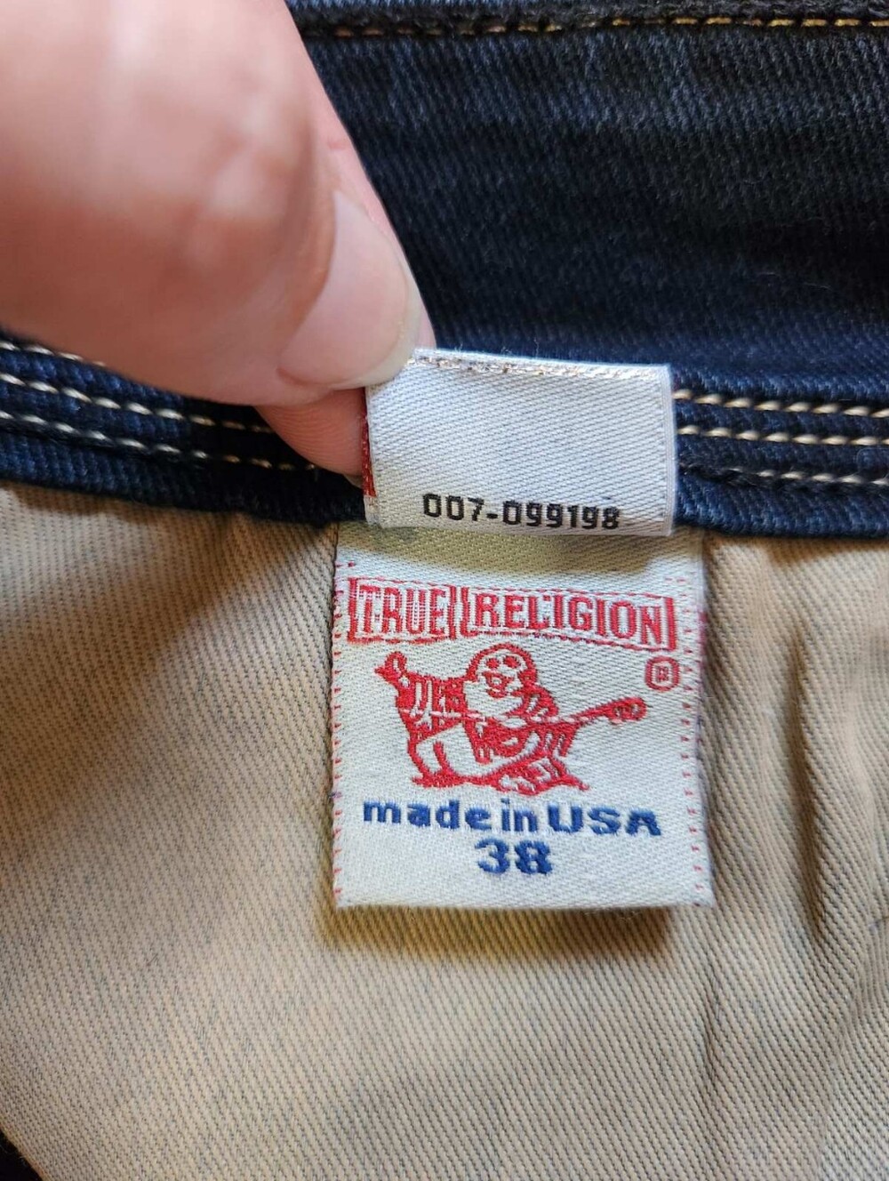 True Religion Ricky Super QT Straight Jeans Made in USA 38 NWOT - Picture 11 of 14